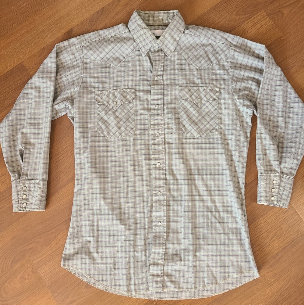 Vintage Ranch and Town pearl snap